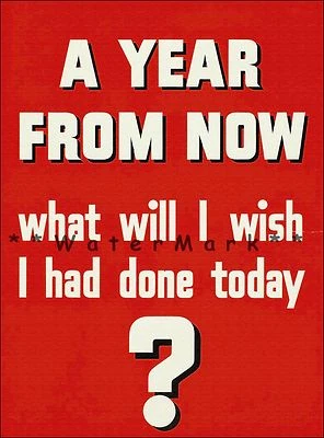 Arte motivacional de decoración de pared de 1930 a partir de un año impresión de póster arte retro Foto 1 de 4