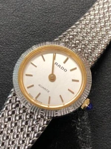Rado Vintage Watch Quartz Round 20mm Bracelet Women Swiss 133.9570.4 - Picture 1 of 13