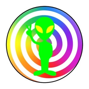 30 Alien stickers envelope seals labels tags - Picture 1 of 1