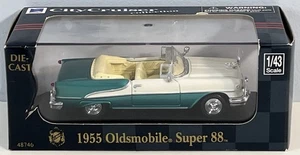 1955 Oldsmobile Super 88 Convertible 1:43 Green White New Ray City Cruiser - Picture 1 of 6