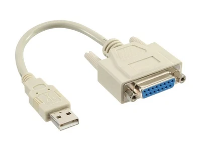 InLine Adattatore USB A maschio / Seriale Sub-D 15pin femmina cavo 33101 - Immagine 1 di 2