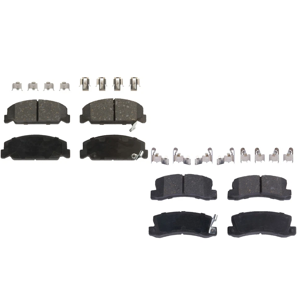 Juego de pastillas de freno delanteras y traseras de cerámica para Toyota Camry 1988-1991 con freno de disco trasero Foto 1 de 4