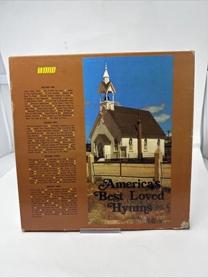 America’s Best Loved Hymns 33RPM 4 Record Box Set Word Records - Image 1 of 4