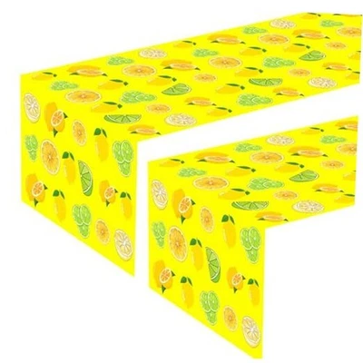 2 Piezas Corredor de Mesa Limón Fruta Amarillo Limón Lima Baby Shower Fiesta de Cumpleaños  Foto 1 de 4