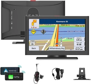 Wireless Car Play  Apple & Android Auto Screen,7" HD Touch, Mirror Link, Voice - Picture 1 of 7