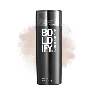 Fibras capilares Boldify rubio claro 1 oz cabello más grueso y lleno instantáneamente para adelgazar Foto 1 de 4