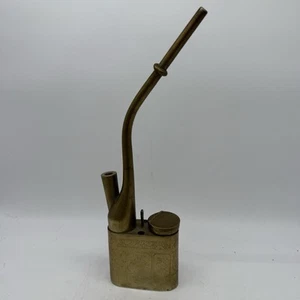 Vintage Antique Traditional Chinese Brass Engraved Water Smoking Pipe - Picture 1 of 9