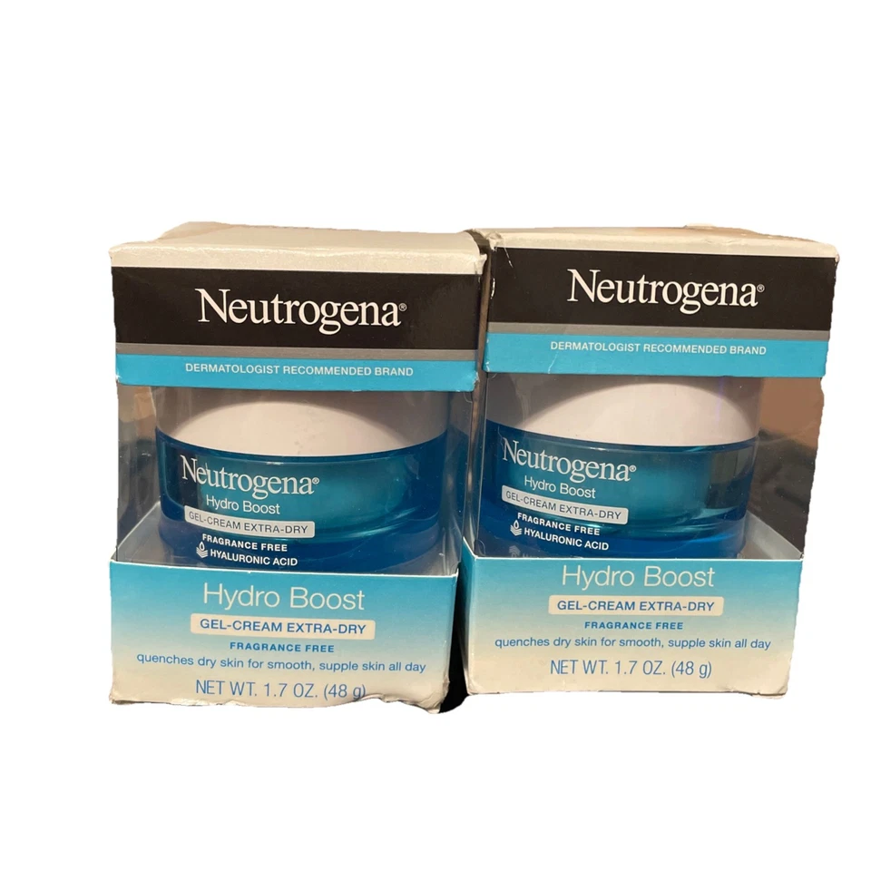 2 Pack Neutrogena Hydro Boost Hyaluronic Acid Moisturizer GEL CREAM - NEW - Image 1 of 1