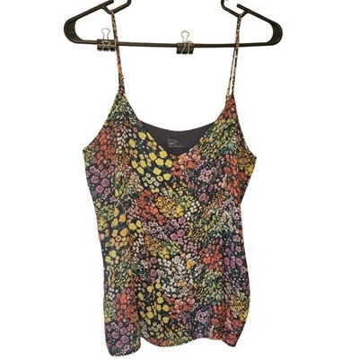 Gap Floral Cami Tank Top Medium Garden Print Cottagecore Y2K Summer Layer - Image 1 of 4