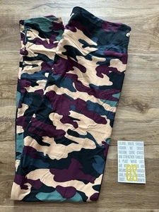 NEW RELEASE LuLaRoe OS One Size Leggings Beautiful Camouflage Camo Print New - Picture 1 of 3