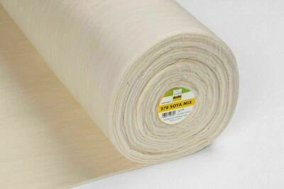 278-Soya-Mix-50 Prozent Soja-50 cm Schritte-Meterware-Vlieseline-152 cm breit