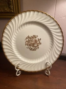Aynsley Bone China Elegance Gold Dinner Plate 10 5/8” Floral Center - Picture 1 of 4