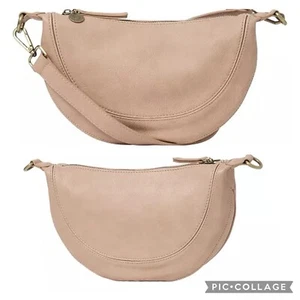 Anthropologie X Urban Originals Luna Crossbody Bag Blush- Soft Faux Leather - Picture 1 of 12