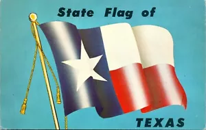 Cartolina Bandiera di Stato del Texas - Foto 1 di 2