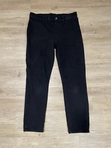 Uniqlo Jeans Women's Size M 28 Black Stretch Skinny Straight High Rise Jeggings - Picture 1 of 7