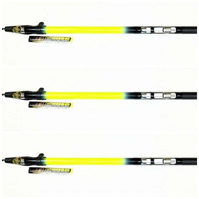SET OF 3 HT SHOOTING STAR TELESCOPIC 10' CRAPPIE POLE/ROD SS-10QCS - Image 1 of 4