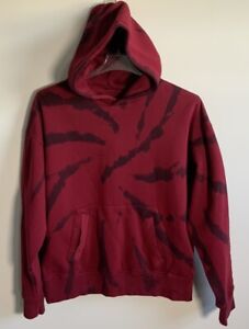 LCKR Sweter Bluza z kapturem Kurtka Męska Medium Czerwono-czarna Boxy Fit.