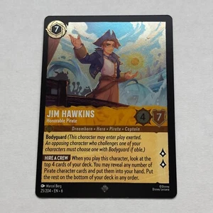 Jim Hawkins 25/204 Disney Lorcana Azurite Sea Super Rare Cold Foil Card NM - Bild 1 von 2