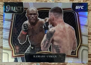 2023 Panini Select UFC Kamaru Usman Silver Parallel Octagonside Card! - Picture 1 of 2