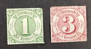 Germany Southern District 1866 F MNG Sc#60-61, (W54) - Picture 1 of 2