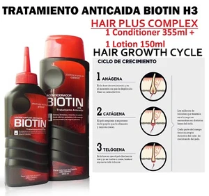 1 Biotin Hair Regrowth Shampoo 355 ML Greasy Hair Cabello + 1 Biotin tonic 150ml - Picture 1 of 4