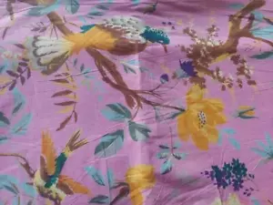 10Yard Hand Block Print Handmade Cotton Indian Natural Sanganeri Print Fabric. - Picture 1 of 2