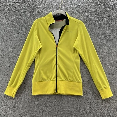 Chaqueta Falke Mujer Pequeña Amarilla Ergonómica Sistema Deportivo Cremallera Elastizada Correr Foto 1 de 4