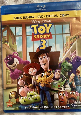 Toy Story 3 (Blu-ray(2), 2010) 3-Disc Set, Includes Digital Copy)Great Shape!!! - Image 1 of 4