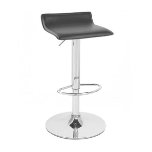 MODERN "LEATHER" BARSTOOL ADJUSTABLE SWIVEL - ADJUSTING HEIGHT BAR STOOL - SIGMA - Picture 1 of 16