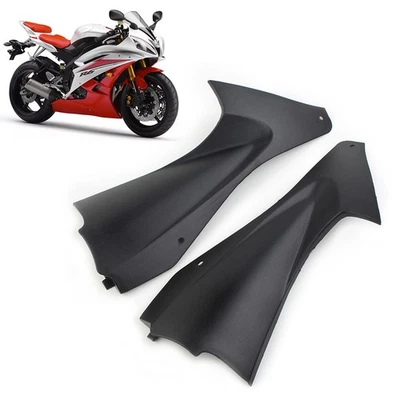 Cubierta de conducto de aire lateral ABS negro pieza de inserción de carenado para Yamaha YZF R6 2006-2007 EE. UU. Foto 1 de 4