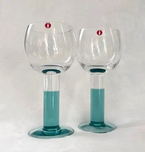 Iittala 2 copas de vino Mondo diseño Kerttu Nurminen 30cl H6,5x4,2 cm de Japón - Imagen 1 de 4