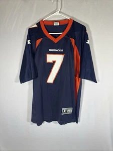 Vintage 90s John Elway Denver Broncos Jersey NFL Starter Authentic 7 Size 48 - Picture 1 of 13