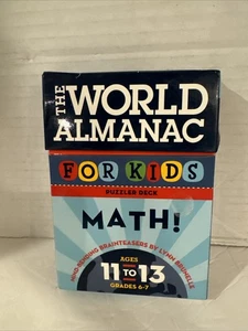 Mazzo di Carte MATEMATICA per Bambini Puzzler: Età 11-13 L'Almanacco Mondiale di Lynn Brunelle  - Foto 1 di 4