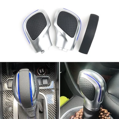 Perilla de cambio de marchas automática negra + plateada + azul para Seat Alhambra VW Golf 6 7 Passat Foto 1 de 4