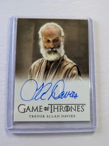 2022 Rittenhouse Game Of Thrones Trevor Allan Davies As Fennesz Auto On Card - Picture 1 of 2