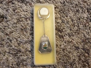 Vintage 800 Silver Caracas Keychain Key Ring Collectible - Picture 1 of 1