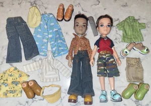 2002 MGA Bratz Boyz Koby Dylan Boy 10" Doll Outfit Clothes Shoes Accessory Lot - Picture 1 of 4