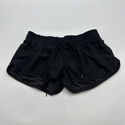 Rip Curl Shorts Women S Black Pockets Logo Embroidered .#37481 - Image 1 of 4