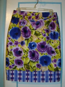 Anthropologie Baraschi Floral Pencil Skirt Size 6 , Lined - Picture 1 of 5