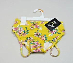 Art Class Bikini-Girls Sz 6/6x-Yellow-Pink Floral-Tropical-Beach-UPF 50-NWT - Picture 1 of 3