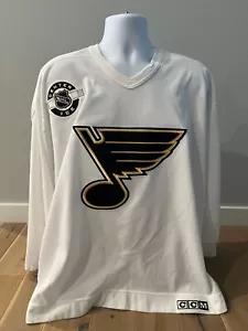 St. Louis Blues CCM Bud Light Party Zone White NHL Center Ice Jersey XL - Picture 1 of 2