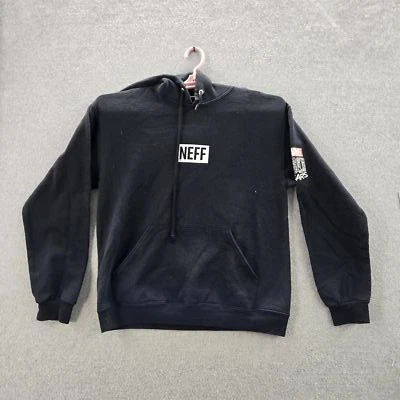 Neff x Marvel Hoodie M Black Graphic Print Fleece Marvel Heroes Pullover Logo - Image 1 of 4