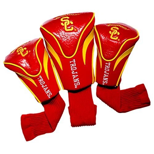 Team Golf NCAA USC Trojans Contour Golf Club Headcovers 3-Pack - Image 1 of 1