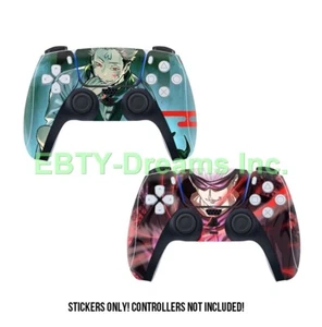 Set of 2 Jujutsu Kaisen Anime Sukuna, Gojou SKIN STICKER DECAL PS5 Controller - Picture 1 of 1