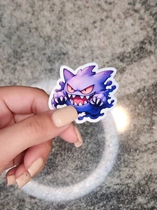 Gengar, Pokemon, WATERPROOF VINYL STICKER for LAPTOPS, TUMBLERS, ETC - Picture 1 of 3