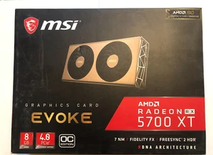 MSI AMD RADEON RX 5700 XT EVOKE OC 8GB GDDR6 Video Card with Original Box - Picture 1 of 5