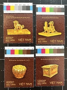 Vietnam 2021 National Treasure Gold Artifacts Stamp Set Mint MNH - Picture 1 of 1