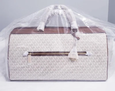 Bolsa de viaje Michael Kors Signature Logo XL fin de semana vainilla nueva con etiquetas Foto 1 de 4