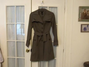 Damen Trenchcoat Kenneth Cole New York, taupe Größe 2 Petite Xsmall - Bild 1 von 12