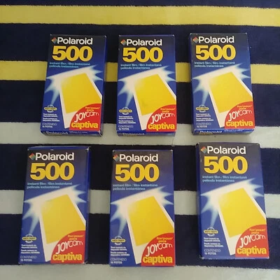 Vintage Polaroid 500 Film 6 boxes of 10 - Image 1 of 3